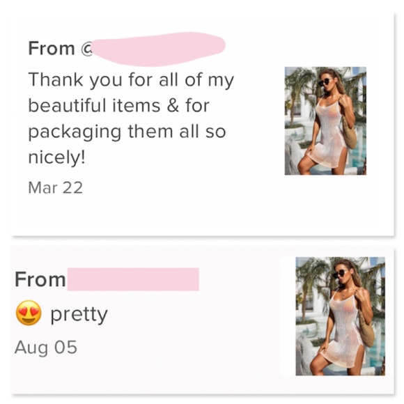 Knit Sheer Cami High Slit Beach Coverup - Picture 5 of 6